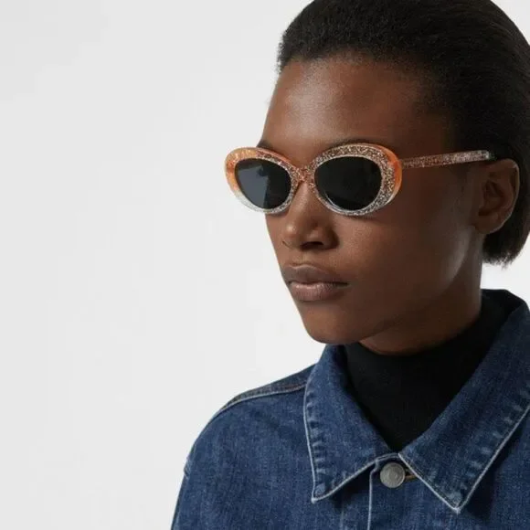 Burberry | Accessories | New Burberry Glitter Detail Cateye  display picture 1